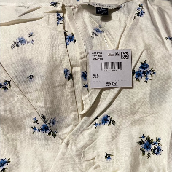 American Eagle Floral Short-Sleeve Mini Dress - Picture 8 of 8